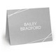 Dual Lines Folded Shimmer Note Cards Image 1 of 3